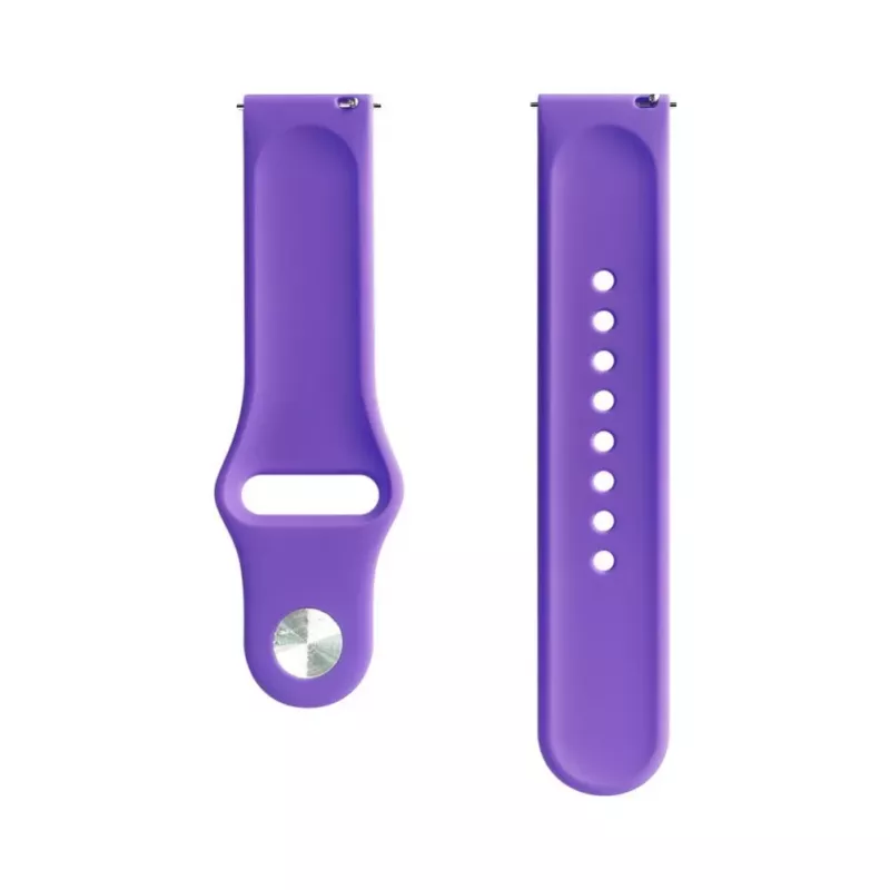 Evelatus Watch 20mm silicone Loop horlogebandje (130mm M/L) diep paars
