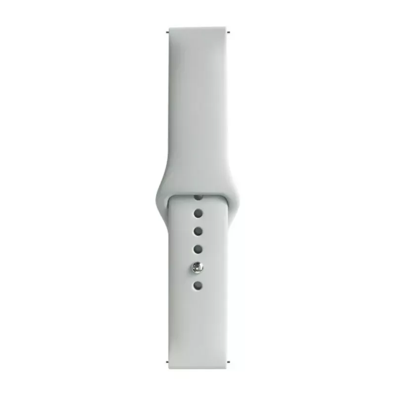 Evelatus Watch 20mm silicone Loop horlogebandjes (130mm M/L) zilver