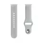 Evelatus Watch 20mm silicone Loop horlogebandjes (130mm M/L) zilver