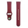 Evelatus horloge 20mm silicone loop horlogebandje (130mm M/L) pruim