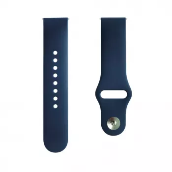 Evelatus horloge 20mm silicone loop horlogebandjes (130mm M/L) blauw