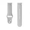 Evelatus horloge 22mm silicone loop horlogebandje (130mm M/L) zilver