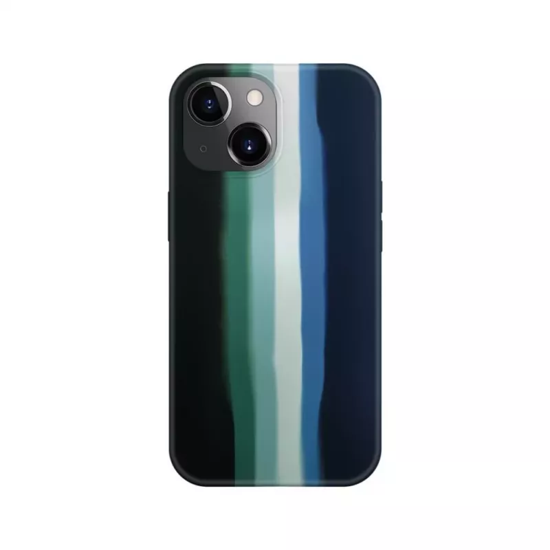 Evelatus Apple iPhone 15 silicone hoesje meerkleurig groen
