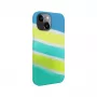 Evelatus Apple iPhone 15 Plus silicone hoesje meerkleurig geel groen