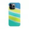 Evelatus Apple iPhone 15 Pro Max silicone hoesje meerkleurig geel-groen
