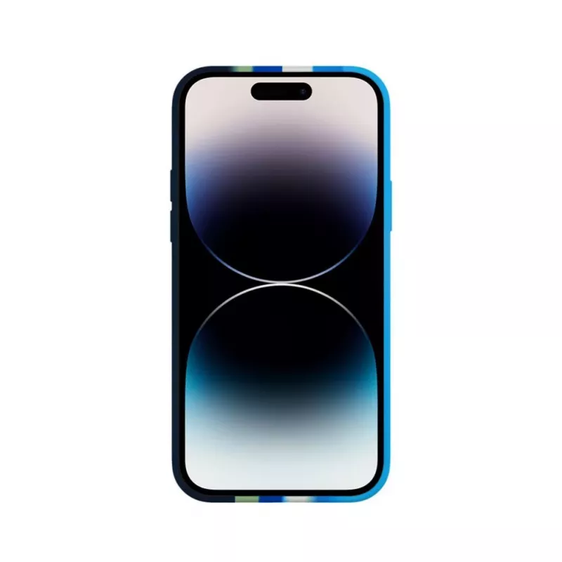 Evelatus Apple iPhone 15 Pro Max silicone hoesje meerkleurig blauw