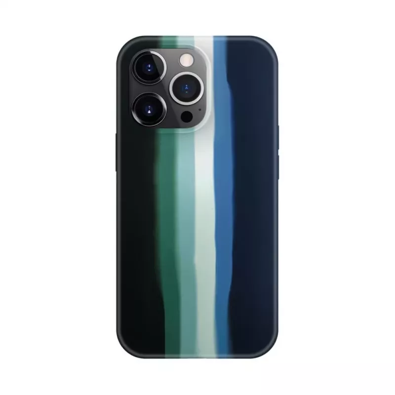 Evelatus Apple iPhone 15 Pro Max silicone hoesje meerkleurig groen