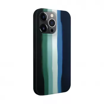 Evelatus Apple iPhone 15 Pro Max silicone hoesje meerkleurig groen