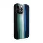 Evelatus Apple iPhone 15 Pro Max silicone hoesje meerkleurig groen