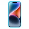 Evelatus Apple iPhone 15 Plus Premium Soft Touch silicone hoesje cyaanblauw