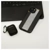 iLike Apple iPhone 15 diamanten en leren hoesje zwart
