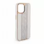 iLike Apple iPhone 15 Pro Max diamanten en leren hoesje wit