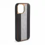 iLike Apple iPhone 15 Pro Max diamanten en leren hoesje zwart