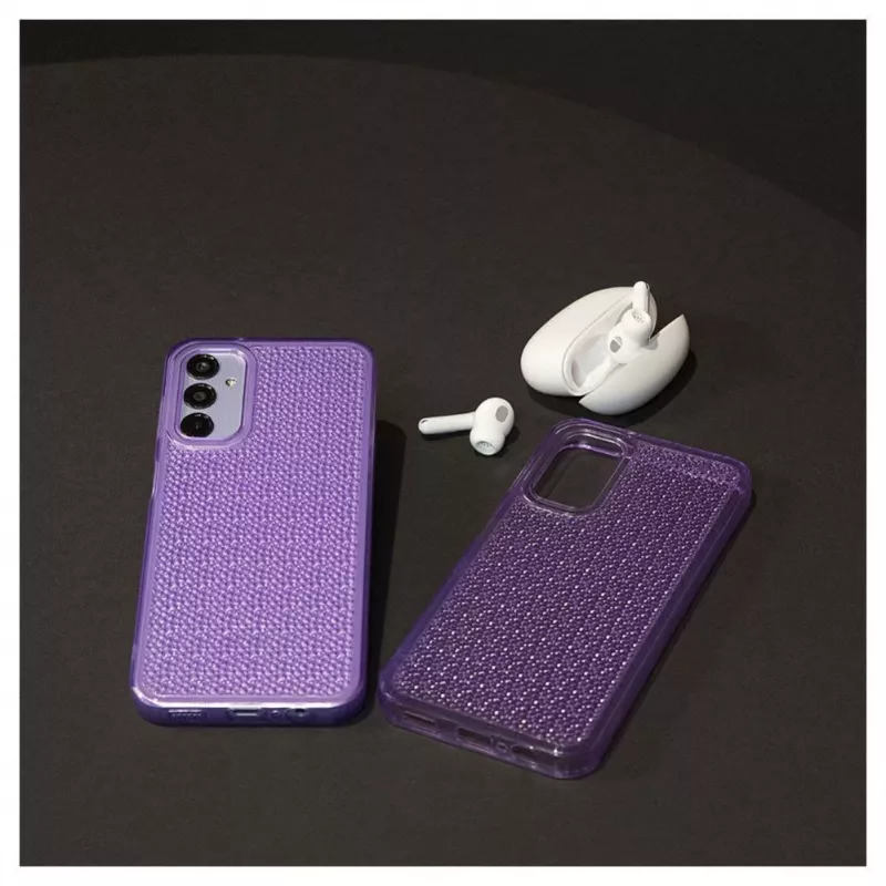 iLike Samsung Galaxy A14 5G silicone hoesje Shine transparant paars