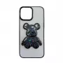 iLike Apple iPhone 14 silicone case Print Desire Bear zwart