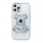 iLike Apple iPhone 15 Pro silicone case Print Desire Bear zilver