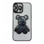 iLike Apple iPhone 15 Pro silicone case Print Desire Bear zwart