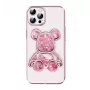 iLike Apple iPhone 15 Pro Max silicone case Print Desire Bear roze