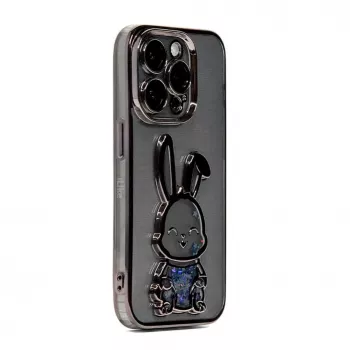 iLike Apple iPhone 13 Pro silicone case Print Desire Rabbit zwart