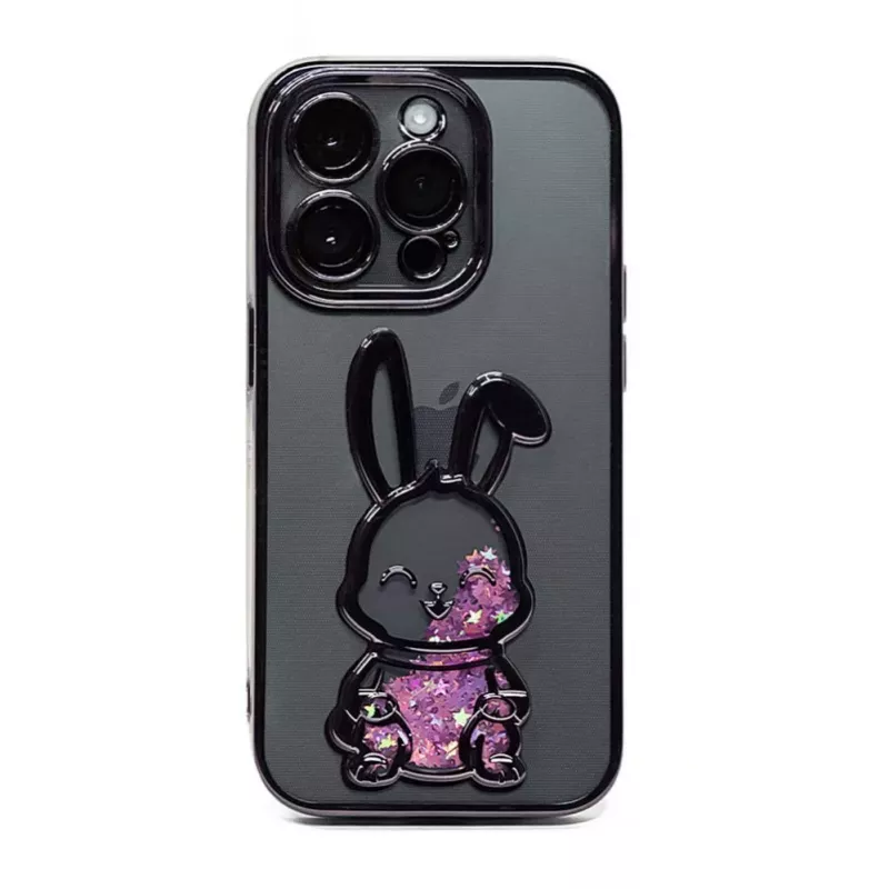iLike Apple iPhone 14 Pro Max silicone case Print Desire Rabbit paars