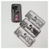 iLike Apple iPhone 15 Pro silicone case Print Desire Rabbit zwart