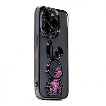 iLike Apple iPhone 15 Pro Max silicone case Print Desire Rabbit paars