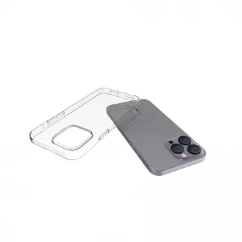 Evelatus Apple iPhone 15 Pro Max transparante silicone case 1,5mm TPU transparant