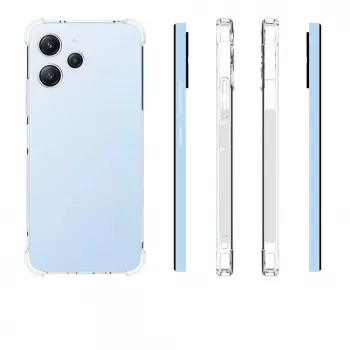 Evelatus Xiaomi Redmi 12 militaire shockproof silicone case transparant