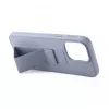 iLike Apple iPhone 13 siliconen hoesje met standaard paars
