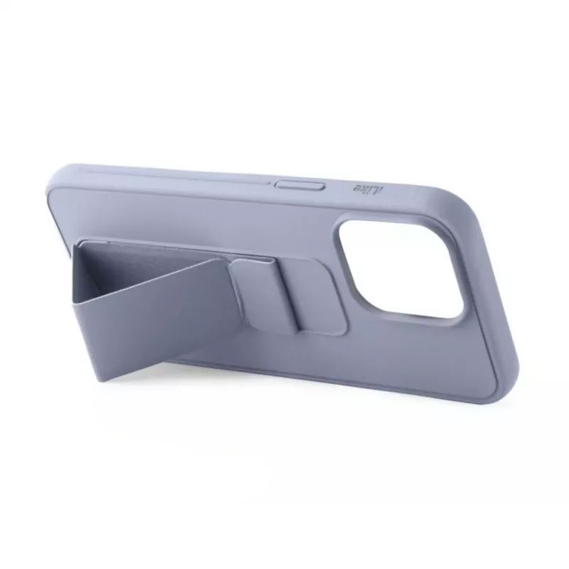 iLike Apple iPhone 13 siliconen hoesje met standaard paars