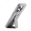 iLike Apple iPhone 15 Pro siliconen hoesje met standaard zilver