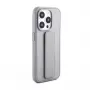 iLike Apple iPhone 15 Pro siliconen hoesje met standaard zilver