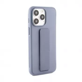 iLike Apple iPhone 15 Pro siliconen hoesje met standaard paars