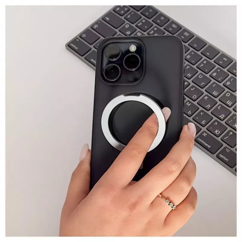 iLike Apple iPhone 15 Pro Max Kickstand Case met MagSafe zwart