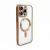 iLike Apple iPhone 15 Pro Electroplate TPU Case met MagSafe transparant goud