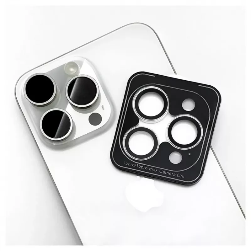 Evelatus Apple iPhone 15 Pro / 15 Pro Max cameralensbescherming Armor White Titanium