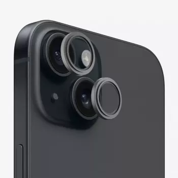 Evelatus Apple iPhone 15 Camera Lens Protector Armor zwart