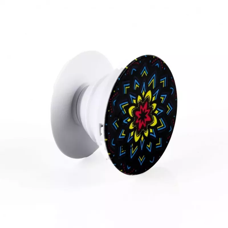 iLike Universele Pop Holder Hypnotic Black Yellow