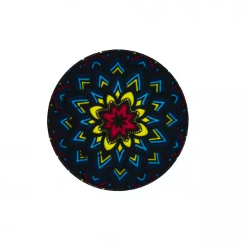 iLike Universele Pop Holder Hypnotic Black Yellow