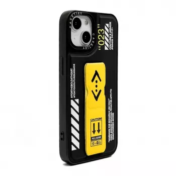 iLike Apple iPhone 13 Fashion Leren Stand Cover Zwart