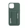 iLike Apple iPhone 15 leren tas met verborgen vak en standaard groen