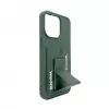 iLike Apple iPhone 15 Pro leren tas met verborgen vak en standaard groen