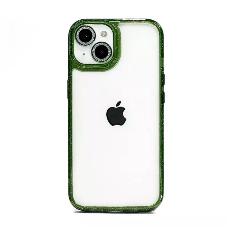 iLike Apple iPhone 15 Pro Max Stars Lens Acrylic Cover groen