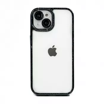iLike Apple iPhone 15 Pro Max Stars Lens Acrylic Cover zwart