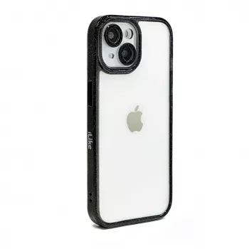 iLike Apple iPhone 15 Pro Max Stars Lens Acrylic Cover zwart