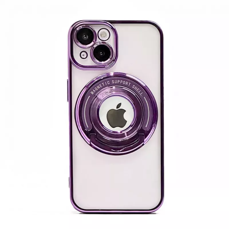 iLike Apple iPhone 14 IH MagSafe Hidden Stand Cover paars