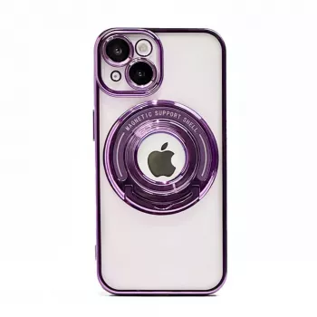 iLike Apple iPhone 15 Pro IH MagSafe Hidden Stand Cover paars