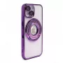 iLike Apple iPhone 15 Pro Max IH MagSafe Hidden Stand Cover paars