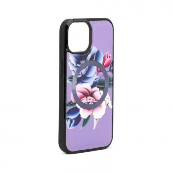 Evelatus Apple iPhone 15 Wallet en Slim Cover Case paars