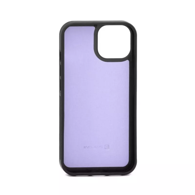 Evelatus Apple iPhone 15 Wallet en Slim Cover Case paars